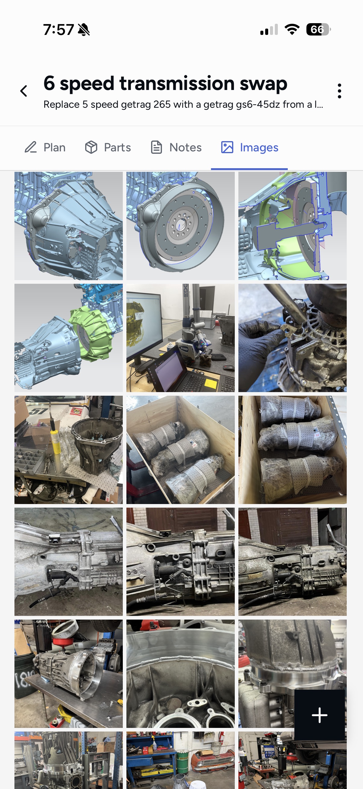Assembly image gallery for a transmission project